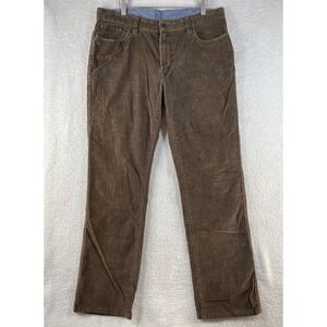 ll bean country corduroy pants stretch 36x32 chocolate brown electic grandpacore